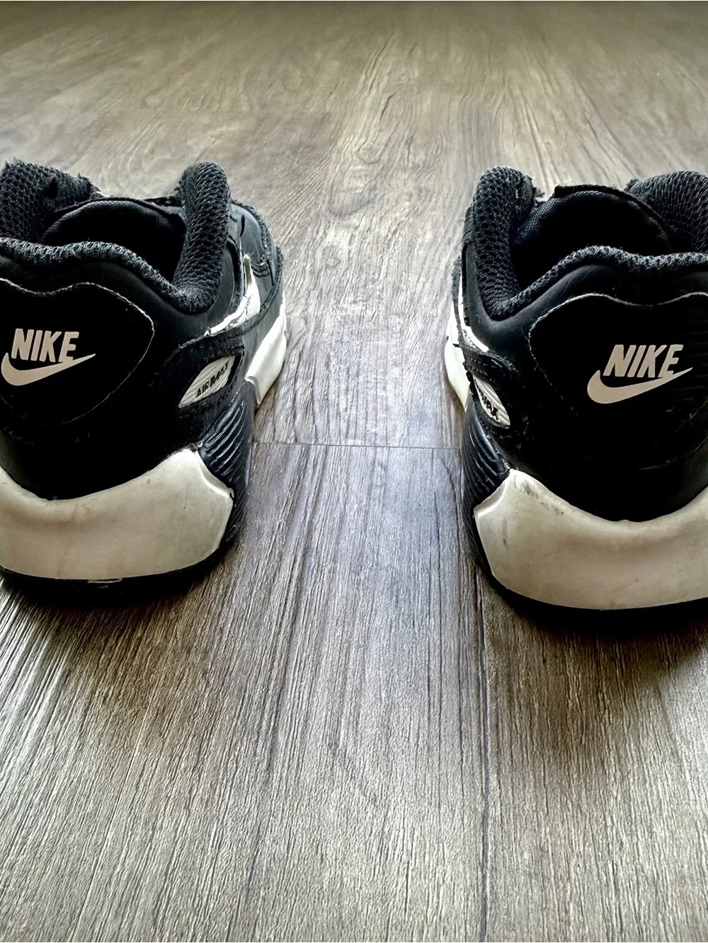 Nike Air Max 90 LTR TD Black White 6C CD6868-010 No Laces